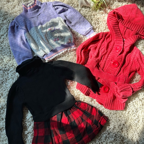 Cute sweater weather winter fall warm cute girls 2T two year old outfit … - Picture 1 of 7